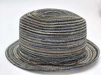 Topi Fedora Rajut Katun Bergaris Baru Langsung dari Pabrik, Bernapas, Pinggiran Pendek, Cocok untuk Pantai Musim Panas, dengan Tali Tipis dan Pita