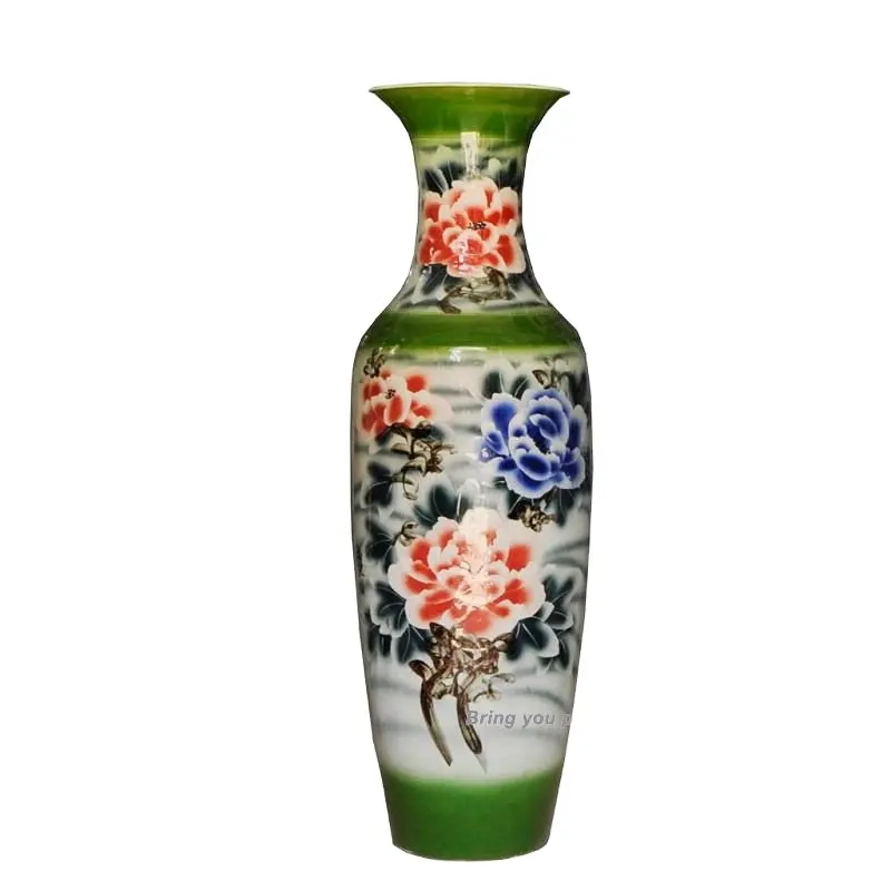 Vase en céramique chinoise pivoine extra large 50 ''et 55''