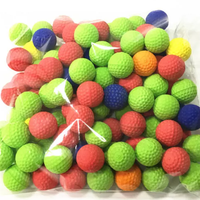 Billes de paintball en mousse PU colorées de 23 mm, personnalisées en usine, mini balles en plastique souple pour le tir en extérieur pour fusils de paintball