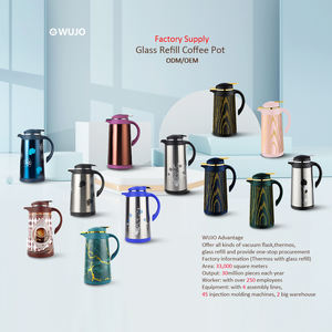 Vente en gros 1L 1.3L 1.6L 1.9L Métal Isolé En Acier Inoxydable Verre Recharge Fiole À Vide Pichet Thermos Arabe Cafetière - Product Image 3