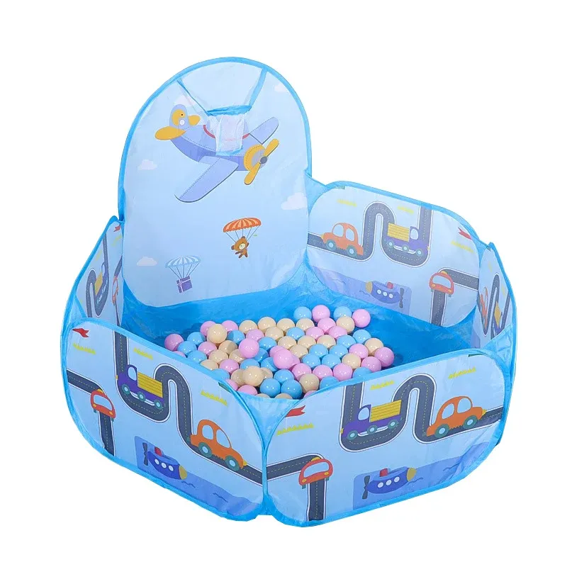 Taşınabilir oyun parkı çocuk çadır bebek oyuncakları top çukurları karikatür parkı kamp kuru havuz çocuklar için