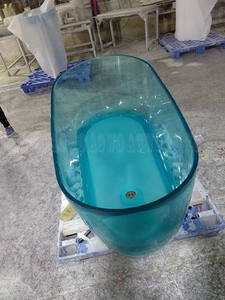 <span class=keywords><strong>Vogue</strong></span> <span class=keywords><strong>spa</strong></span> baignoires 1.8 m grande taille clair baignoire transparent résine kit hidromassagem baignoire pour glace threapy unique espace confortable - Product Image 4