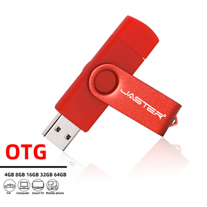 Jaster OEM OTG girevole chiavetta USB 128GB <span class=keywords><strong>2</strong></span> in 1 OTG USB Memory Stick per Android/PC LOGO personalizzato gratuito 3.0 disco Pendrive U - Product Image 3