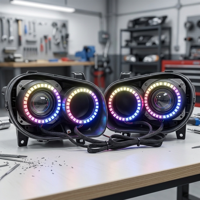 Factory Supply RGB/flow/chasing Led Angel Eye halo Rings