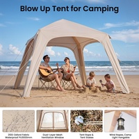 Tente Gonflable de Luxe Portable pour Extérieur en Tissu Oxford 300D, Abri Gonflable pour Événements, Auvent de Soleil, Gazebo pour Camping en Plein Air
