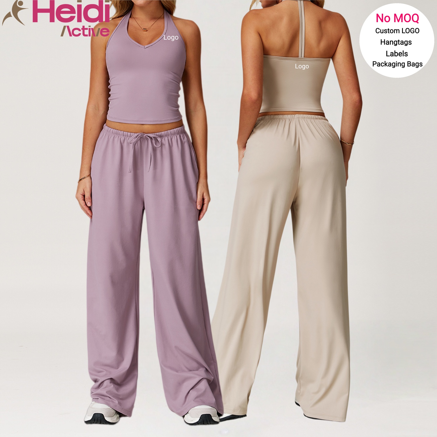 High Quality Fitness Wear Moisture Wicking V-neck Y Back Yoga Tank Top Loose Fit Leisure Women Yoga Leggings Gym Yoga Set