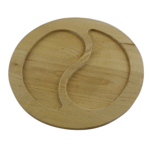 Padella in Ghisa Pretrattata a Forma di <span class=keywords><strong>Tai</strong></span> Chi con Vassoio in Legno, Antiaderente - Product Image 5