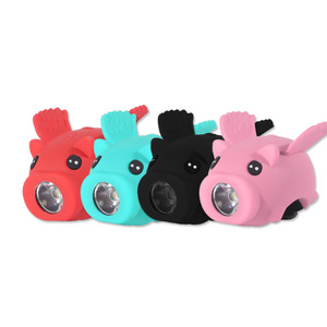 Creative Flying Pig <b>Bicycle</b> Rear <b>Light</b> Led Silicone Night Riding Flash Cycling <b>Light</b> With Built In Battery Waterproof IpX4 - Product Image 1