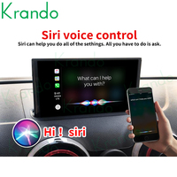 Krando Android Auto Carplay Interface pour Audi A3 MIB 2014 - 2018 Décodeur Apple Carplay sans fil prenant en charge la carte de musique en ligne 4G