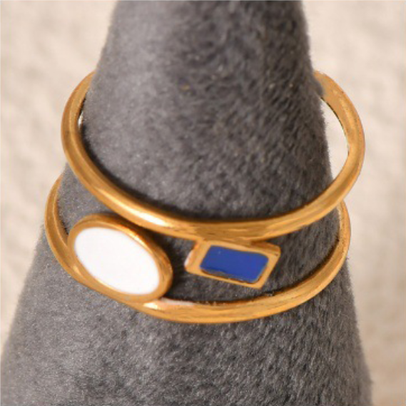 น้ำเงิน + ขาว