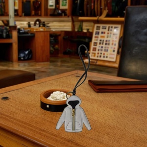 Boshiho Customized Genuine <b>Leather</b> Keychain Elegant <b>Key</b> Holder Gift with Multi-Function <b>Key</b> <b>Chain</b> Handmade Fashion Bag Charm - Product Image 1