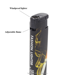 Factory 80mm Custom Print Black Electronic Portable <strong>Wind</strong> <strong>Proof</strong> <strong>Lighter</strong> Anti <strong>Wind</strong> <strong>Lighter</strong> - Product Image 6