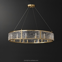 Lustres modernes de luxe léger pour salons, escaliers, salles à manger, hôtels. Lampes en cristal et en cuivre, fabrication sur mesure directe d'usine.