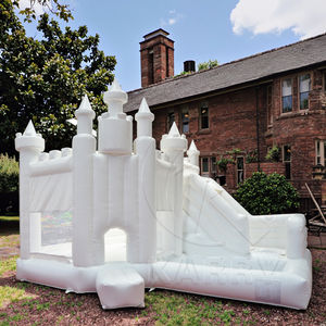 Toddler Wedding White Bounce House 3 en 1 château gonflable décoratif château de saut blanc gonflables pour les fêtes - Product Image 2