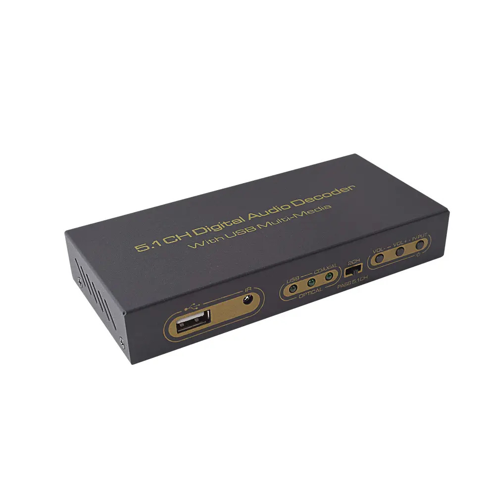 5.1CH SPDIF محوري الرقمية محلل شفرة سمعي مع USB متعددة الوسائط مشغل الصوت 5.1 الصوت AC3 DTS LPCM ل DVD PC VCD