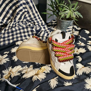 2025 Luxury Designer shoes High Quality Breathable <b>Light</b> Weight Anti-Slip Genuine Leather Lace Sneakers Comfortable Sport Shoes - Product Image 3