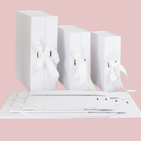 Prezzo all'ingrosso di fascia alta bianco magnetico regalo rigido carta pieghevole cartone imballaggio impermeabile caratteristica