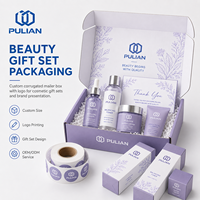 Boîte d'expédition en carton ondulé personnalisée pour emballages de beauté avec logo, pour coffret cadeau cosmétique