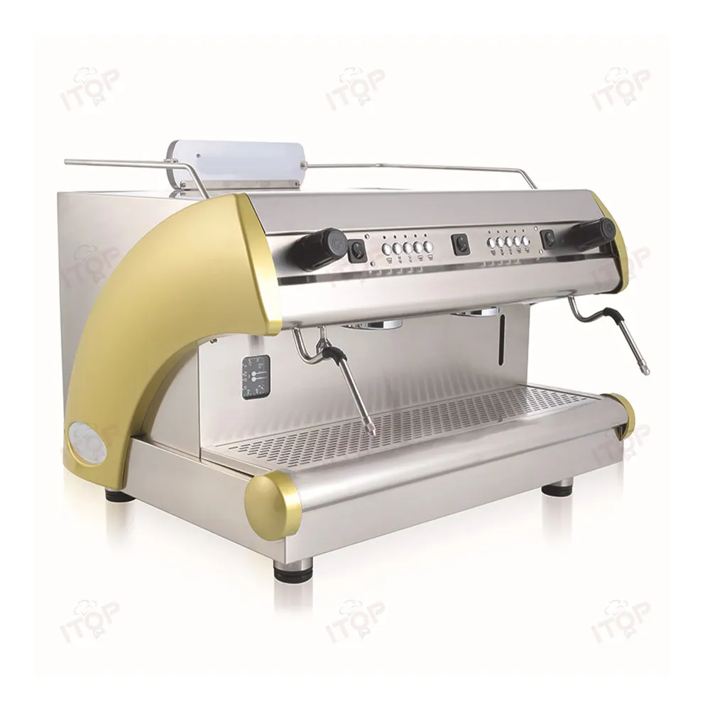 Semi Automatic Italian Brand Cafe Single And Double Group Maker Espresso Coffee Machine