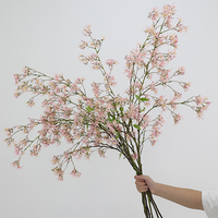 Wasserdichte Handgefertigte Oncidium Sakura Kunstblumen für Hochzeit Wohnzimmer Esstisch Dekoration