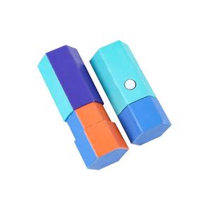 Caja de Regalo de Tubo de Papel Hexagonal, Resistente a Niños, Materiales Reciclados, Reutilizable, Impermeable, Estampado en Caliente con Lámina Dorada, Venta al por Mayor, <span class=keywords><strong>1</strong></span> Gramo - Product Image 3