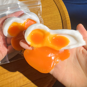Nuevo Juguete Creativo para Apretar con Forma de Yema de Huevo, TPR, Antiestrés, para Adultos y Niños, Bola de Crema Divertida, Juguete de Descompresión - Product Image 3
