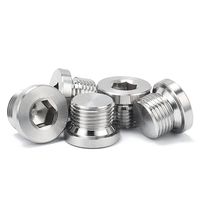 Vis de bouchon de tuyau hexagonale en acier inoxydable 304 DIN908 pour systèmes hydrauliques et moteurs, avec caméra espion intégrée