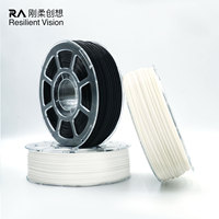 Filament d'impression 3D TPU 70A à haute élasticité de qualité supérieure 215 ° -225 ° Filament C Bouncy pour balles élastiques et balles en treillis