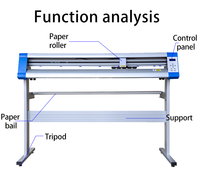 YingHe Plotter de corte de contorno automático de 1200 mm para vinilos y etiquetas gráficas, con motor de engranajes de rodamiento, máquina troqueladora de alta velocidad de 300 m/min