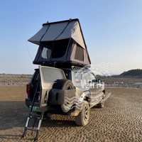 Tente de toit rigide pour SUV, camionnette, 4x4, véhicule tout-terrain, camping, imperméable, en aluminium avec échelle, pour voyages en plein air