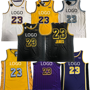 Mismo Estilo No. Camiseta de Baloncesto Estilo James <span class=keywords><strong>23</strong></span>, Uniforme Deportivo de Baloncesto de Malla de Poliéster de Secado Rápido para Verano - Product Image 1