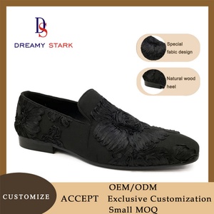 Chaussures habillées formelles de luxe pour hommes, faites à la main en Italie, en tissu à motifs peints à la main, de haute qualité, vintage, confortables, à enfiler, sur mesure - Product Image 6