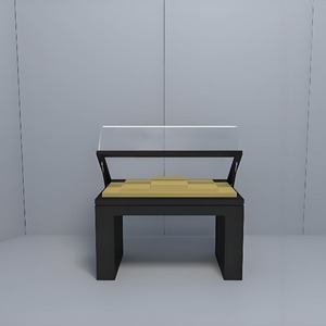 Tùy chỉnh hiện đại Bảo tàng hiển thị Showcase 45-độ Angled Glass Panels với LED chiếu sáng bảng Top <span class=keywords><strong>Display</strong></span> trường hợp Glass Bìa - Product Image 4