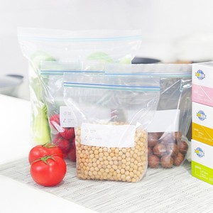 Sacs de conservation des aliments 1-3L transparents en PE refermables pour utilisation au réfrigérateur, antibactériens - Product Image 2