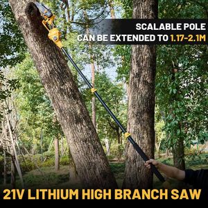 Mini tronçonneuse sans fil <span class=keywords><strong>à</strong></span> moteur sans balais 21V 350W, outil de coupe du bois de qualité bricolage, 6 pouces, fonctionne sur <span class=keywords><strong>batterie</strong></span>, pour arbre - Product Image 5