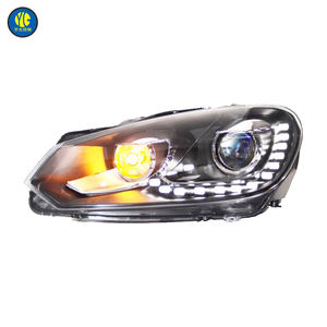 Fari Anteriori YU GUANG per <span class=keywords><strong>Volkswagen</strong></span> <span class=keywords><strong>Golf</strong></span> 6 <span class=keywords><strong>2010</strong></span> 2012 MK6 Accessori Faro Alogeno Aggiornamento Stile GTI a LED per <span class=keywords><strong>Golf</strong></span> 6 - Product Image 3
