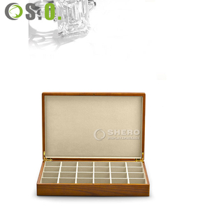 Custom Multi Shape Velvet Inside Ring Earring Solid Wood Jewelry <b>Wooden</b> Gift Box - Product Image 6