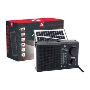 KTF-1653 Haut-parleurs portables professionnels à énergie solaire avec éclairage noir mains libres pour vélo, radio portable à prix avantageux - Product Image 1