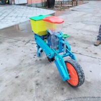 Machine de planteur de graines de maïs à une rangée de tracteur de marche avec semoir de précision de haricot de maïs de fertilisation