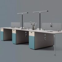 Cloisons de bureau commerciales en bois pour postes de travail 2, 4 ou 6 personnes – Bureaux informatiques durables pour personnel, idéaux pour le télétravail et l'aménagement de bureaux à domicile ou d'appartements