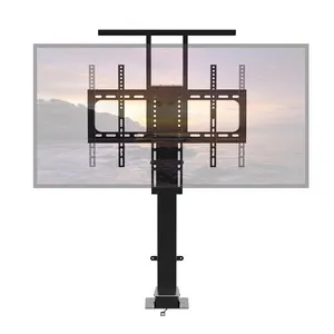 Charmount Motorized Vertical Height Adjustable TV Lift Remote Control Smart Electric System Cabinet TV Stand With Cover