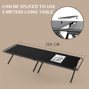 Ultra-light and Compact Beach Picnic <b>Outdoor</b> <b>Folding</b> <b>Table</b> Mini <b>Folding</b> Beach Picnic Roll <b>Table</b> - Product Image 4