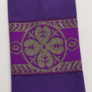 <b>Red</b> Priest Shawl With Embroidery And Tassels For Clergy Use Summer 2025 - Product Image 3