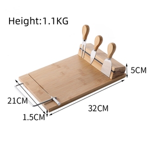 Juego de tablas de <span class=keywords><strong>queso</strong></span> de bambú Premium, soporte magnético para cuchillos, cortador de <span class=keywords><strong>queso</strong></span> de acero inoxidable, tabla de fruta/Pan, vajilla, herramientas para <span class=keywords><strong>queso</strong></span> - Product Image 2