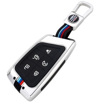 Étui de protection pour clé de voiture en alliage de zinc avec porte-clés pour XT5 2017-2024, résistant aux rayures, style professionnel