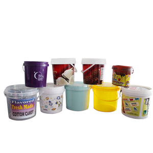Wholesale Custom Round Plastic Food Containers Bucket Packaging Cheese Storage Box with Lids