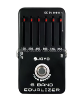 JOYO Pédale d'effet de guitare durable en alliage d'aluminium JF-11 à 6 bandes certifiée CE pour instruments à cordes