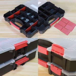 กล่องจัดเก็บอะไหล่พลาสติกแบบมีฝาปิด กล่องใส่ฮาร์ดแวร์ กล่องเก็บเครื่องมือ - Product Image 2