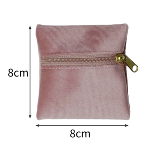 Sac de rangement portable en velours de qualité supérieure avec fermeture éclair pour bijoux, bagues, boucles d'oreilles, colliers, pendentifs et bracelets - Vente en gros usine - Product Image 5