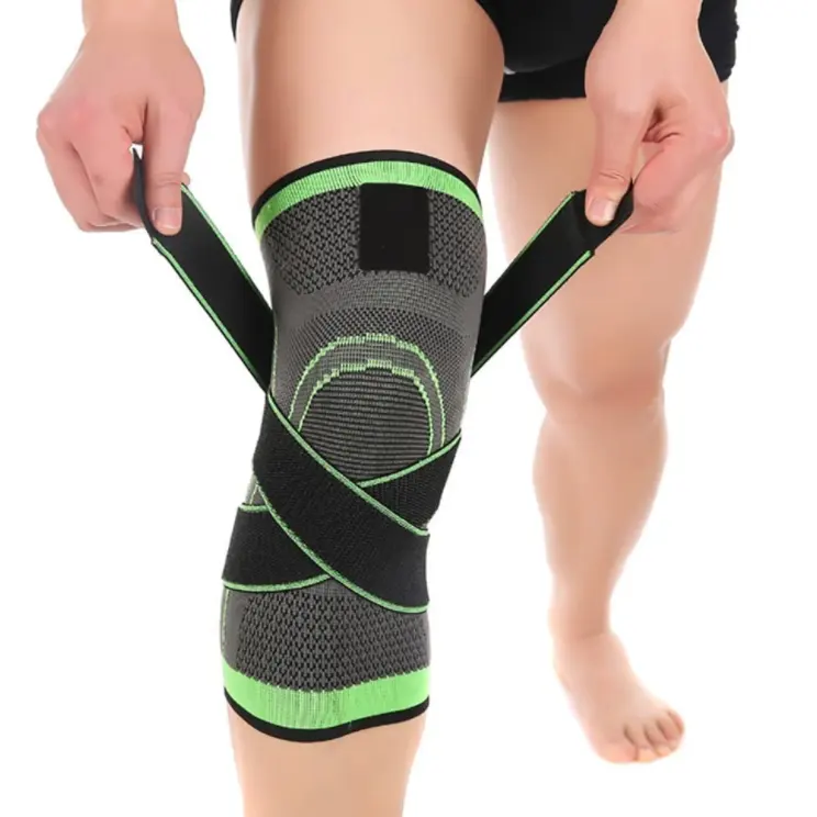 Hot Koop Verstelbare Hoge Elastische Compressie Ademend Knie Pad Scharnierende Knie Brace Voor Knie Ondersteuning